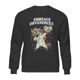 Embrace Differences Dabbing Unicorn Sweatshirt | Favorety DE