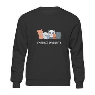 Embrace Diversity Funny Bear Kindness Animal Sweatshirt | Favorety UK