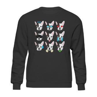 Emoji Boston Terrier Dog Face Sweatshirt | Favorety