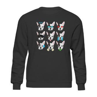 Emoji Boston Terrier Dog Faces Sweatshirt | Favorety