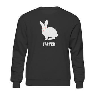 Evil Easter Bunny Rabbit Anti Holiday Pastel Goth Top Sweatshirt | Favorety CA