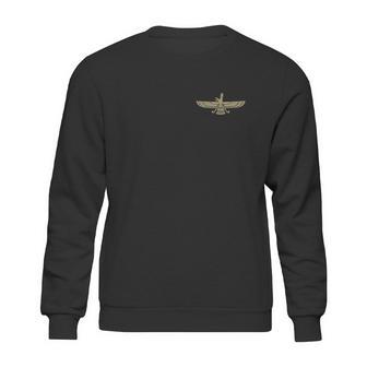 Faravahar Zoroastrianism Persian Symbol Side Sweatshirt | Favorety