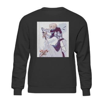 Fate Series Fatestay Night Saber Sketch T Shirt S997 Sweatshirt | Favorety AU