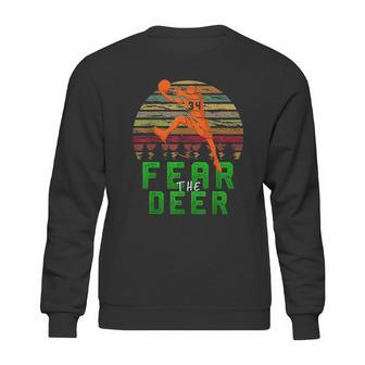 Fear The Deer Gift For Milwaukee Basketball Bucks Fans Sweatshirt | Favorety UK