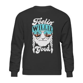 Feeling Willie Good Letter Printed Graphic Sweatshirt | Favorety CA