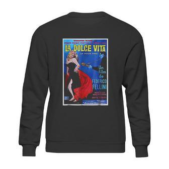 Fellini 1960 Movie Poster Reproduction Sweatshirt | Favorety CA