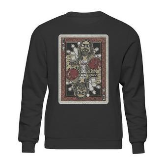 Fifth Sun The Big Lebowski Dude Playing Card Sweatshirt | Favorety AU