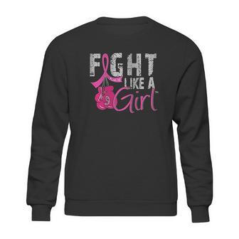 Fight Like A Girl Canker Boxing Glove Sweatshirt | Favorety AU