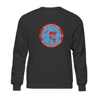 Flat Earth Society Theory Conspiracy Vintage Sweatshirt | Favorety AU