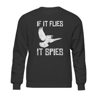 If It Flies It Spies Conspiracy Theory Birds Aren’T Real Sweatshirt | Favorety