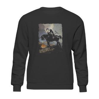 Frank Frazetta Art Death Dealer Barbarian Horror Graphic Sweatshirt | Favorety UK