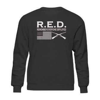 On Fridays We Wear Red Rmember Everyone Deployed Sweatshirt | Favorety UK