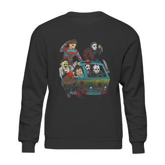 Funny Halloween Scary Holocaust Machine Van Movie Characters Sweatshirt | Favorety