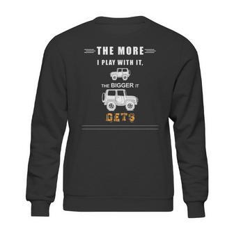 Funny Off Road 4X4 Mudding Jeep Square Sticker Sweatshirt | Favorety UK