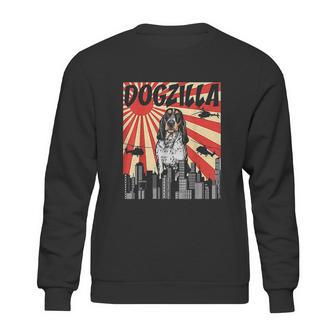 Funny Retro Japanese Dogzilla Bluetick Coonhound Sweatshirt | Favorety AU