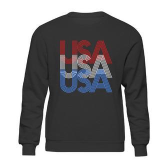 Funny Retro Usa Logo Sweatshirt | Favorety CA