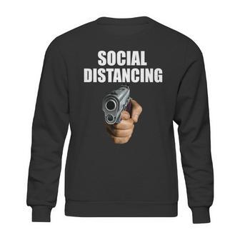 Funny Social Distancing Gun Sweatshirt | Favorety DE