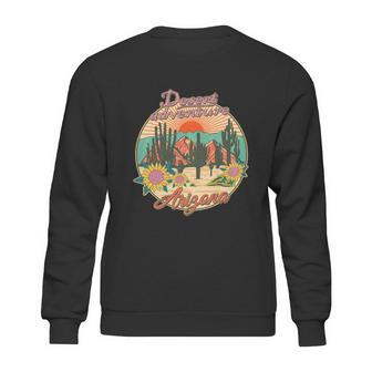 Funny Vintage Retro Travel Arizona Desert Adventure Emblem Sweatshirt | Favorety UK