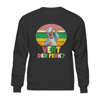 Funny Vintage Vert Der Ferk Retro Swedish Chef Sweatshirt | Favorety AU