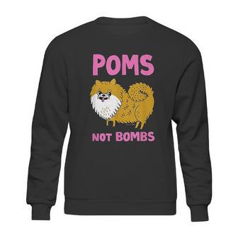 Gemma Correll Poms Not Bombs Sweatshirt | Favorety