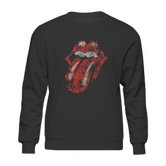 Girls Rolling Stones Distressed Tongue Sweatshirt | Favorety UK