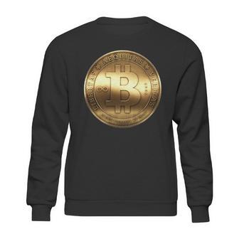 Gold Bitcoin Crypto Currency Sweatshirt | Favorety