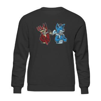 Good Vs Evil Doberman Pinscher Wolf Dog Furry Sweatshirt | Favorety AU