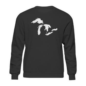 Great Lakes Detroit Michigan Sweatshirt | Favorety