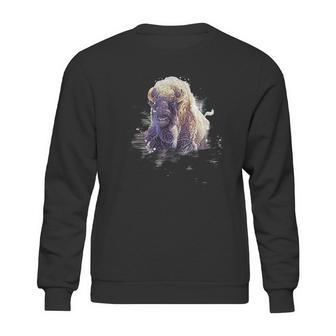 Great Native American White Buffalo Sacred Sweatshirt | Favorety