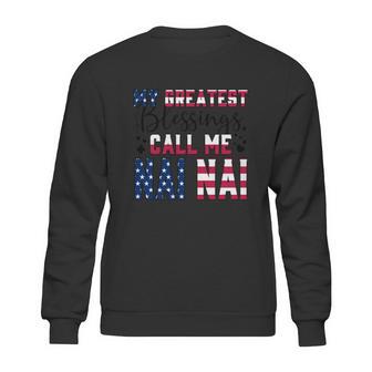 My Greatest Blessings Call Me Nai Nai Great Gift Sweatshirt | Favorety