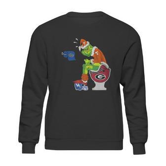 Grinch Santa Tennessee Volunteers Toilet Sweatshirt | Favorety