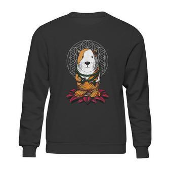 Guinea Pig Zen Yoga Meditation Cavy Sacred Geometry Sweatshirt | Favorety UK