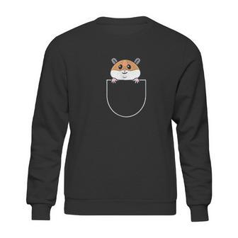 Hamster In Faux Pocket Sweatshirt | Favorety DE