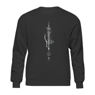 Hand Of The Mysteries Alchemy Symbol Occult Sacred Geometry Sweatshirt | Favorety