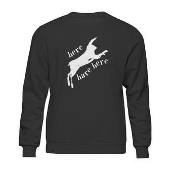 Here Hare Here Monty Python Sweatshirt | Favorety