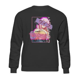 Hentai Vaporwave Concept Design Lewd Japanese Oppai Girl Sweatshirt | Favorety DE