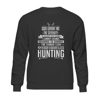 The Hunters Serenity Prayer Deer Hunting Sweatshirt | Favorety