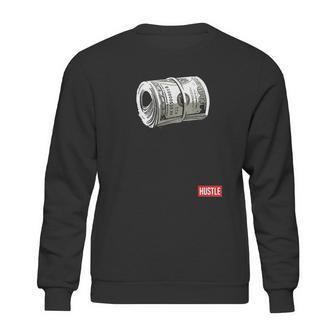 Hustle Hundred Dollar Bill Mo Money By Zany Brainy Sweatshirt | Favorety DE