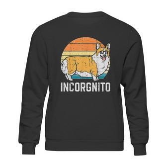 Incorgnito Welsh Corgi Sunset Retro Pet Dog Lover Owner Gift Sweatshirt | Favorety UK