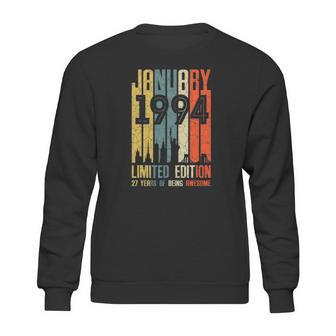 January 1994 27 Years Old 1994 Birthday Gift Sweatshirt | Favorety AU