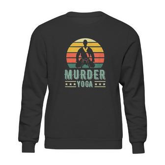 Jiu Jitsu Murder Yoga Vintage Sunset Funny Brazilian Gift Sweatshirt | Favorety CA