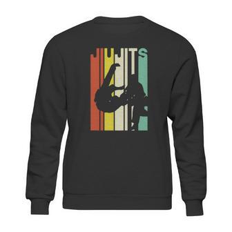 Jiu Jitsu Silhouette Bjj Brazilian Jiu Jitsu Retro Sweatshirt | Favorety CA