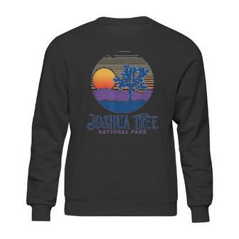 Joshua Tree National Park Vintage Artistic Sunset Mountains Sweatshirt | Favorety