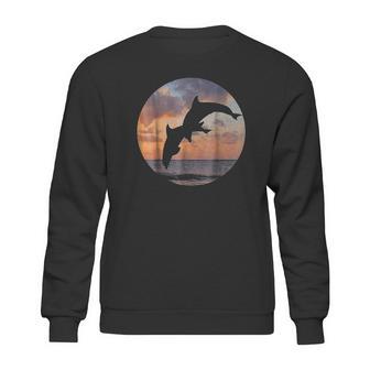 Jumping Sunset Dolphins Sweatshirt | Favorety CA