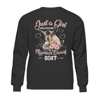 Just A Girl Who Loves Her Nigerian Dwarf Goat T Sh Sweatshirt | Favorety UK