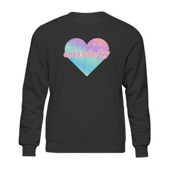 Kawaii Pastel Goth Anxiety Space Heart Sweatshirt | Favorety UK