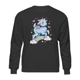 Kawaii Pastel Goth Cute Creepy Baphomet Satanist Goat Sweatshirt | Favorety