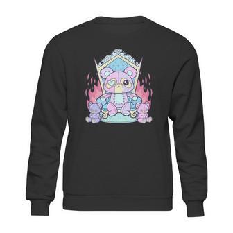 Kawaii Pastel Goth Cute Creepy Killer Teddy Bear Sweatshirt | Favorety DE