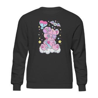 Kawaii Pastel Goth Cute Creepy Teddy Bear Sweatshirt | Favorety DE