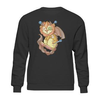 Kawaii Pastel Goth Voodoo Doll Cute Manticore Sweatshirt | Favorety CA